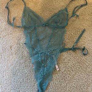 Victoria's Secret Teal Lace Chemise